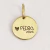Pingente Ouro 18K Redondo Personalizado 10mm Recorte Frente e Verso na internet