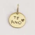 Pingente Ouro 18K Redondo Personalizado 10mm Recorte Frente e Verso - Ju Chagas