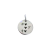 Pingente Ju Chagas Redondo 12mm Prata Frente Verso - comprar online