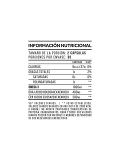 Omega 3 Star Nutrition en internet