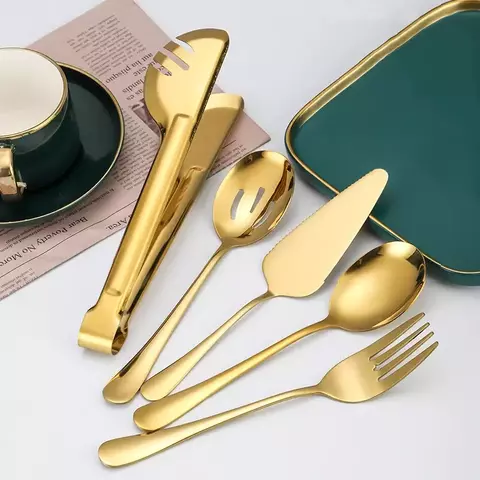 KIT TALHERES DOURADO