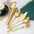 KIT TALHERES DOURADO