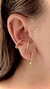 Piercing Encaixe Cravejado Dourado - comprar online