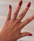 Anel Retangular Regulavel - Dourado - comprar online