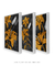 Trio Black n' Gold Flower - Artes Nova Era - Quadros Decorativos