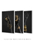 Trio Golden Jewel - Artes Nova Era - Quadros Decorativos