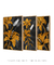 Trio Black n' Gold Flower - comprar online