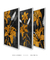 Trio Black n' Gold Flower - loja online