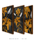 Trio Black n' Gold Flower - comprar online