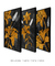 Trio Black n' Gold Flower - loja online