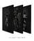 Trio Black Statue - Artes Nova Era - Quadros Decorativos