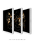 Trio Black Leaf - Artes Nova Era - Quadros Decorativos