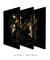 Trio Black Leaf - Artes Nova Era - Quadros Decorativos