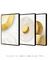 Trio Gold Circle - Artes Nova Era - Quadros Decorativos