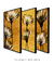 Trio Golden Daisy - Artes Nova Era - Quadros Decorativos