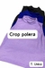 crop sin manga poleron