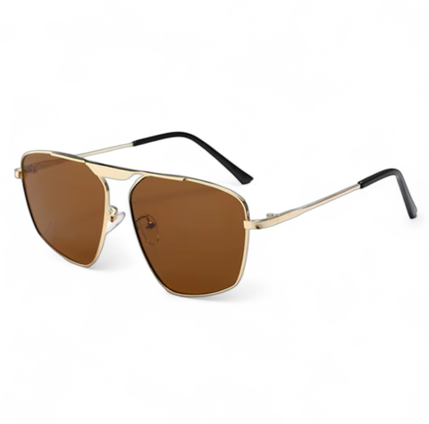 Óculos Elena - Dourado | Marrom - comprar online