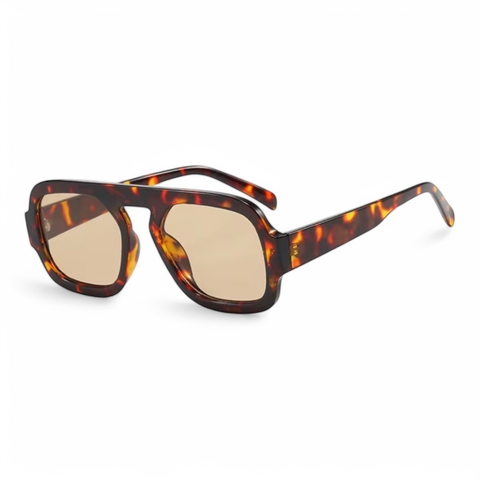 Óculos Cléo - Marrom | Animal Print - comprar online