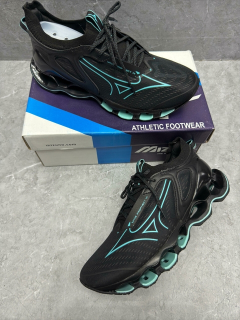 MIZUNO PRO 14 PRETO E AZUL BB