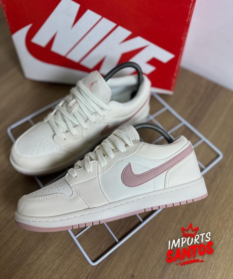 NIKE AIR JORDAN LOW ROSA E BEGE