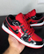 NIKE AIR JORDAN PRETO E VERMELHO BRILHANTE