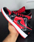 NIKE AIR JORDAN PRETO E VERMELHO BRILHANTE na internet