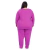 Imagem do PIJAMA FEMININO DE SUEDE LISO PLUS SIZE