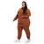 PIJAMA FEMININO PLUS SIZE DE TRICO LISO GOLA DRAPEADA - loja online