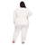 PIJAMA FEMININO PLUS SIZE DE FLEECE LISO BORDADO - Loja Sleep Confeccoes