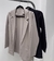 Blazer punto roma con bolsillo