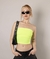 strapless microfibra amarillo