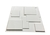 Placa 3D PVC Blanco Cuadrado