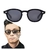 Óculos de sol modelo Johnny Depp Preto Unissex - comprar online
