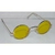 Óculos Armação Redonda Com Lentes Amarela Com Proteção Para Dirigir a noite - comprar online