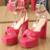 Sandália Meia Pata Couro Pink Puglia