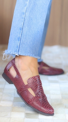 Sapatilha Oxford Mocassim Bordo - Villa Florence
