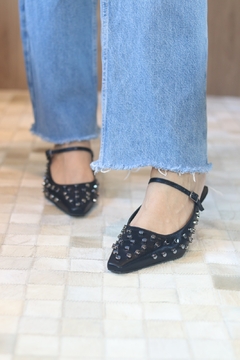 Mule Studs Prateados - Villa Florence