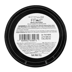 Polvo Compacto Maybelline Fit Me Matte x 12 g 222 TRUE BEIGE - comprar online