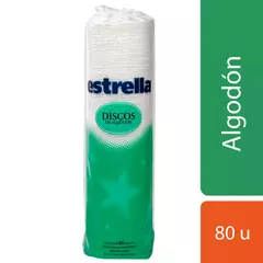Discos de Algodón Estrella x80u.