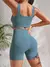 Conjunto Yoga Seamless em Spandex na internet
