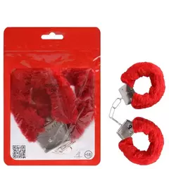 Algema Simples Metal Com Pelúcia Sensual Love - comprar online