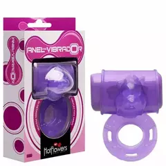 Anel Peniano com Micro Vibrador de Bichinhos - Pilha Palito - Hot Flowers