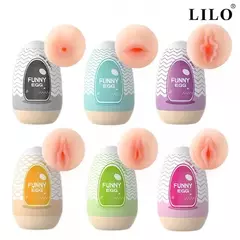 Funny Egg Masturbador Masculino Formato Vagina em Cyberskin Vip Mix