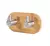 Porta-chaves em bambu e inox - sem furos na parede - comprar online