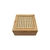 Caixa Organizadora Decorativa 4 nichos - Bambu e Palhinha - comprar online