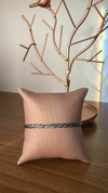 Bracelete trançado em prata bali
