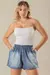 Shorts jeans cós alto - Azul Claro na internet
