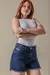 Short jeans cós alto - Azul na internet