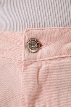Calça jeans wide leg - Rosa Claro - Eliane Store