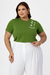 T-shirt Plus Size - Verde Oliva - comprar online